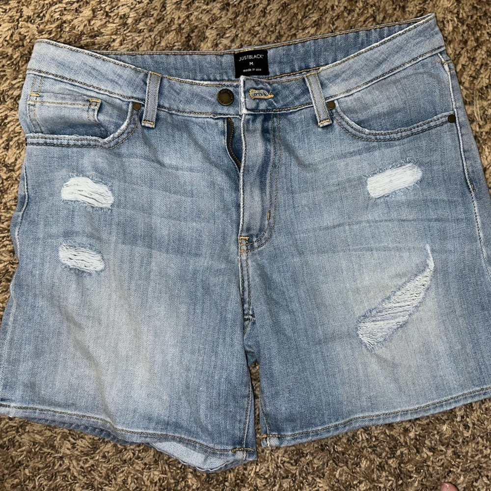 Light Wash Denim Shorts